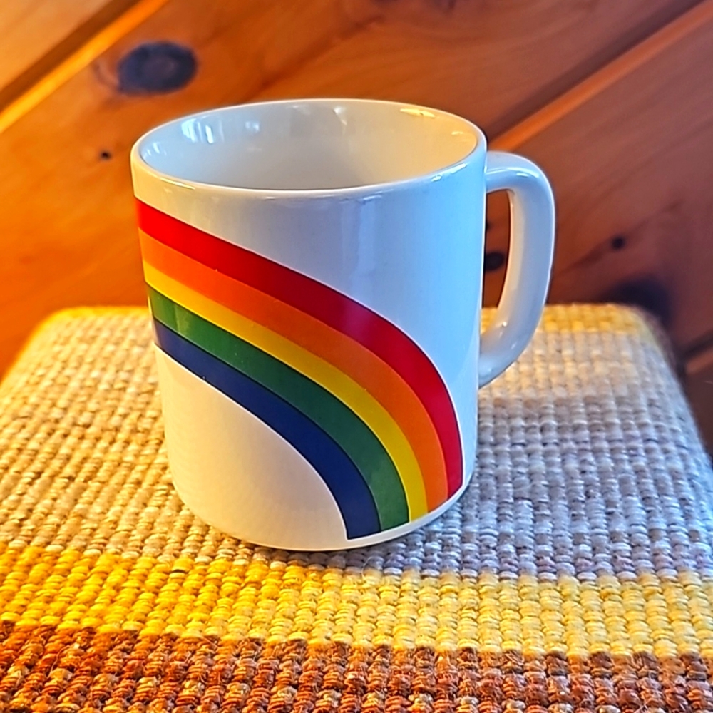 Festival Stoneware Rainbow Coffee Mug